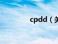 cpdd（关于cpdd的介绍）