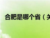 合肥是哪个省（关于合肥是哪个省的介绍）