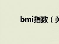 bmi指数（关于bmi指数的介绍）