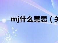 mj什么意思（关于mj什么意思的介绍）