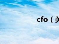 cfo（关于cfo的介绍）