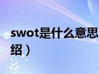 swot是什么意思（关于swot是什么意思的介绍）