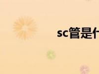 sc管是什么管材（sc管）