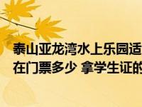 泰山亚龙湾水上乐园适合孩子玩吗（泰安亚龙湾水上乐园现在门票多少 拿学生证的话 学生票价多少）