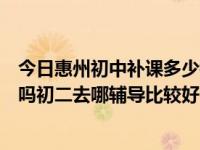 今日惠州初中补课多少钱（惠州初中地理补习一小时价格贵吗初二去哪辅导比较好）