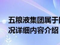 五粮液集团属于国企吗 最大股东是谁具体情况详细内容介绍