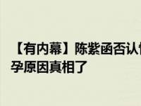 【有内幕】陈紫函否认怀孕是怎么回事 陈紫函为什么被传怀孕原因真相了