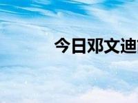 今日邓文迪简介（邓文迪是谁）