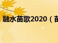 融水苗歌2020（苗歌-宁桓宇演唱歌曲简介）