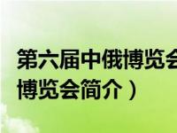 第六届中俄博览会召开时间地点（第三届中俄博览会简介）