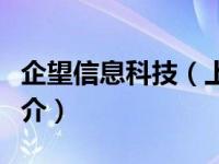 企望信息科技（上海企望软件科技有限公司简介）