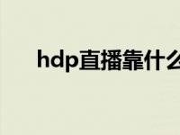 hdp直播靠什么盈利（HDP直播简介）