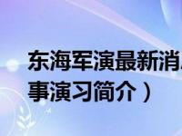 东海军演最新消息2020年8月时间（东海军事演习简介）