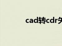 cad转cdr矢量图（cad转cdr）