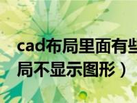 cad布局里面有些东西不显示怎么办（cad布局不显示图形）