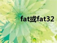 fat或fat32（fat32是什么意思）