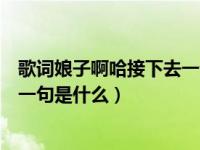 歌词娘子啊哈接下去一句是什么歌曲（歌词娘子啊哈接下去一句是什么）