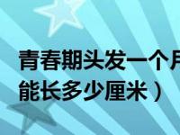 青春期头发一个月能长多少厘米（头发一个月能长多少厘米）