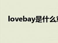 lovebay是什么意思（ebay是什么意思）