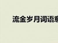 流金岁月词语意思（流金岁月的意思）