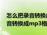 怎么把录音转换成mp3格式vivo（怎么把录音转换成mp3格式）