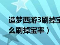 造梦西游3刷掉宝率视频（今日造梦西游3怎么刷掉宝率）