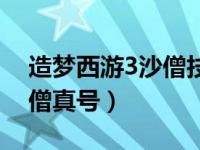 造梦西游3沙僧技能详解（今日造梦西游3沙僧真号）