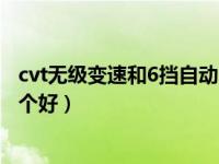 cvt无级变速和6挡自动（今日cvt无级变速和6挡手自一体哪个好）