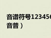 音谱符号1234567发音歌曲（今日1234567音普）