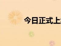 今日正式上线（今日上纲上线）