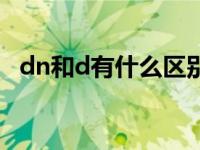 dn和d有什么区别（今日DN和dn的区别）