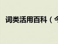 词类活用百科（今日词类活用是什么意思）