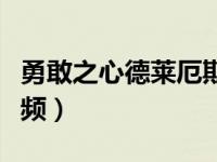 勇敢之心德莱厄斯（今日勇敢的心德莱厄斯视频）