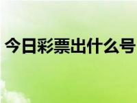 今日彩票出什么号（今日今日彩票幸运号码）