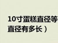 10寸蛋糕直径等于多少厘米（今日10寸蛋糕直径有多长）