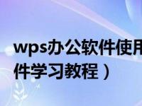 wps办公软件使用技巧大全（今日wps办公软件学习教程）