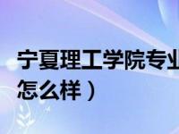 宁夏理工学院专业分数线（今日宁夏理工学院怎么样）