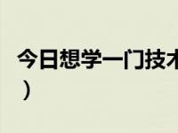 今日想学一门技术的说说（今日想学一门技术）