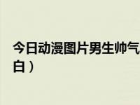 今日动漫图片男生帅气黑白高清（今日动漫图片男生帅气黑白）