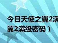 今日天使之翼2满级密码是多少（今日天使之翼2满级密码）