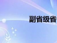 副省级省份（今日副省级）