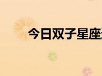 今日双子星座运势查询（今日双升）