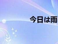 今日は雨です（今日山雨）