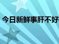 今日新鲜事肝不好有什么症状（今日肝不好）