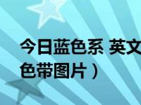 今日蓝色系 英文怎么说（今日蓝色有几种颜色带图片）