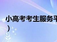 小高考考生服务平台（今日小高考是什么意思）