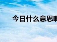 今日什么意思啊（今日蹀躞什么意思）