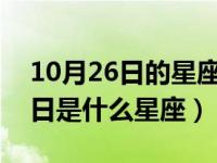 10月26日的星座是什么星座?（今日10月26日是什么星座）