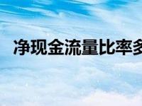 净现金流量比率多少合适（今日净现金流）