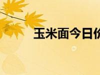 玉米面今日价格（今日玉米面条）